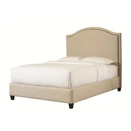 Queen Vienna Upholstered Headboard and Low Footboard Bed
